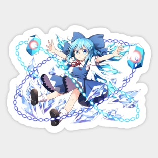 Cirno Danmaku Sticker